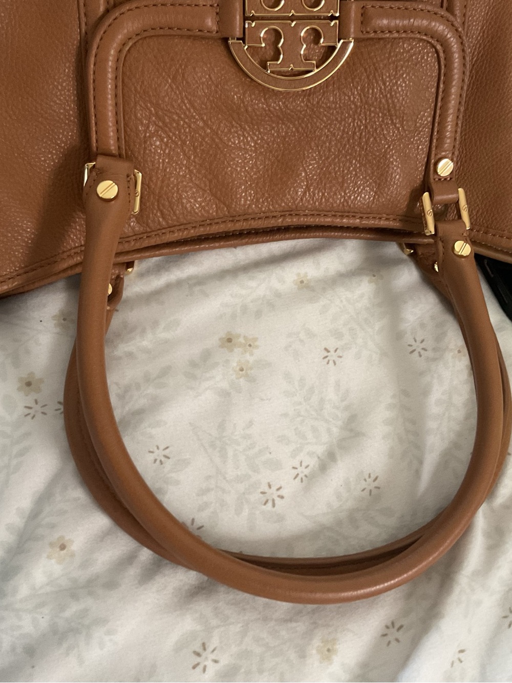 Tory Burch Camel Leather Tote - Picture 8 of 8